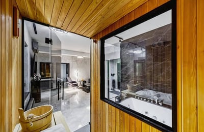Alquiler de un elegante piso de 2 habitaciones, 42 m², con sauna y jacuzzi en el distrito de Vozdovac, Belgrado, Serbia